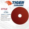 Picture of Weiler® 4-1/2" Tiger Ceramic Rfd60C Grit  7/8" A.H. Part# - 69853