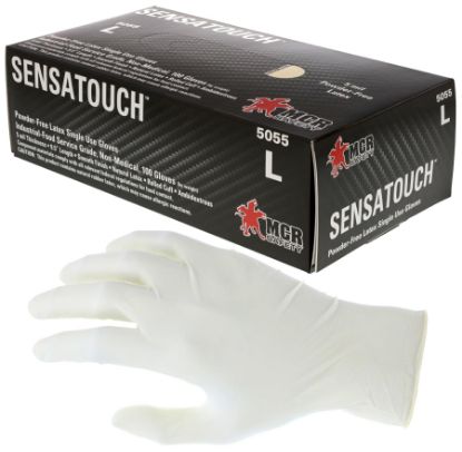 Picture of Mcr Safety Small 5Mil Powder Free Latex Gloves Industrial Part# - 5055S