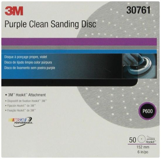 Picture of 3M™ Hookit Purple Clean Sanding Disc 334U  30761  6" Part# - 7000028278