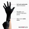 Picture of Microflex® Black Dragon Pf Latex Exam Large Part# - Bd-1003-Pf