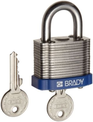 Picture of Brady® Brady Lock  Steel  .75"Kd Blue Part# - 99504