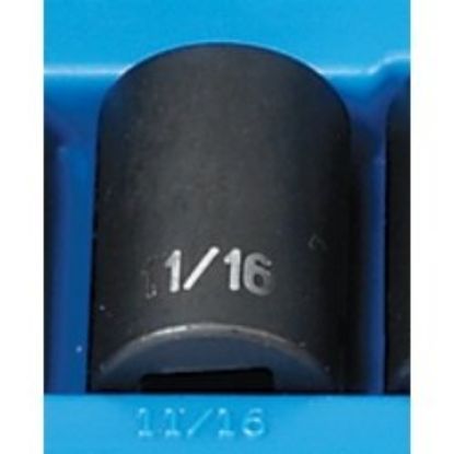 Picture of Grey Pneumatic 1/2" Drive X 11/16" Standard - 12 Point Part# - 2122R