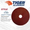 Picture of Weiler® 5" Tiger Aluminum Rfd 80Grit  7/8" Arbor Hole Part# - 60414