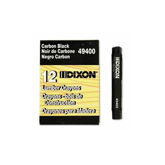 Picture of Dixon Ticonderoga Carbon Black Lumber Crayon 494 Part# - 49400