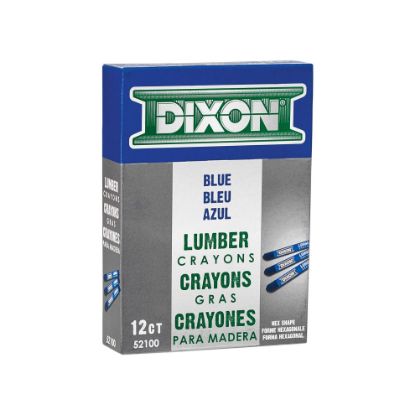 Picture of Dixon Ticonderoga Lumber Crayon Blue521 Part# - 52100