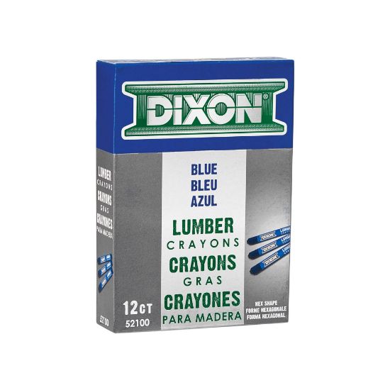 Picture of Dixon Ticonderoga Lumber Crayon Blue521 Part# - 52100