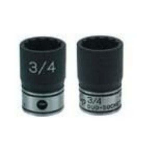 Picture of Grey Pneumatic 3/8" Drive X 22Mm Standard Duo-Socket - 12 Point Part# - 81122M