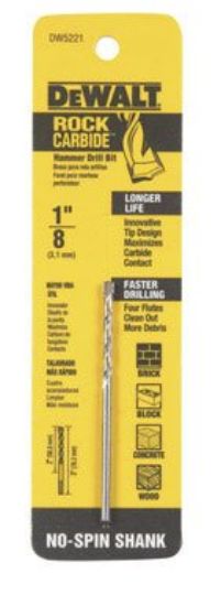 Picture of Dewalt® 1/8"Dia 2"Drilling Dth 3 Part# - Dw5221