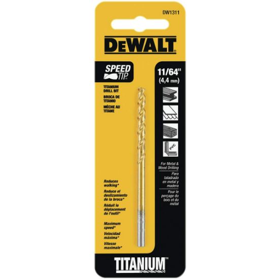 Picture of Dewalt® 11/64" Titanium Drill Bi Part# - Dw1311