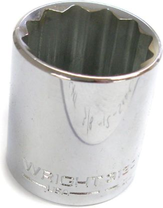 Picture of Wright Tool 3/4" 1/2"Dr 12Pt Std Socket Part# - 4124