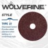 Picture of Weiler® Fiber Disc 4.5" 24Grit 25/Min Part# - 59571