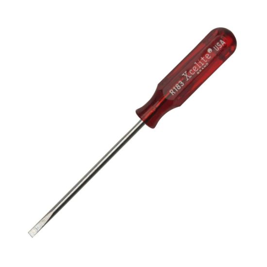 Picture of Weller Xcelite® Pocket Clip Slotted Screwdriver  1/8" X 3" Part# - R183N