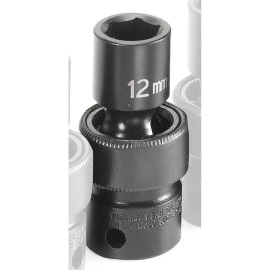 Picture of Grey Pneumatic 3/8" Drive X 12Mm Standard Universal Part# - 1012Um