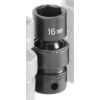 Picture of Grey Pneumatic 3/8" Drive X 16Mm Standard Universal Part# - 1016Um