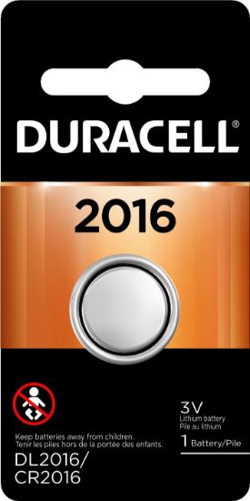 Picture of Duracell Duracell 2016 3V Lithiumcoin Battery 1 Ea/Pk Part# - Durdl2016Bpk