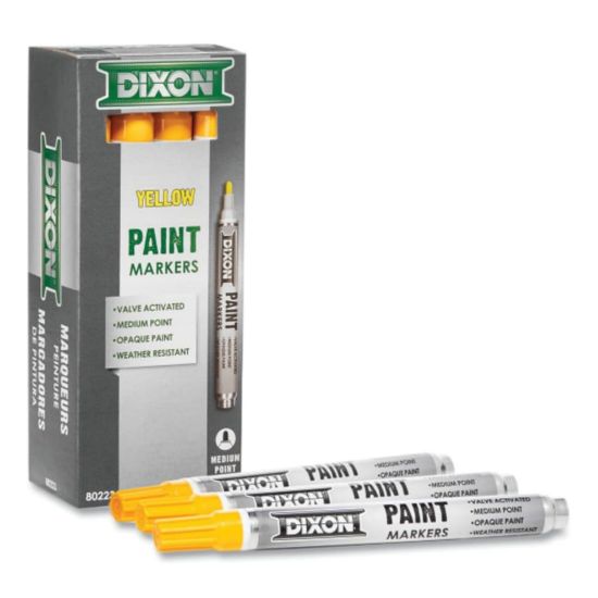 Picture of Dixon Ticonderoga Yellow Paint Marker Part# - 80223