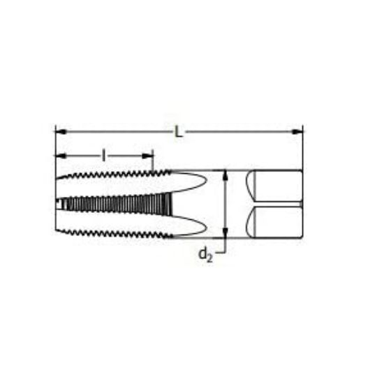 Picture of Greenfield Threading 3/8-18Npt Ptt 4Fl Gp Taper Pipe Tap-Tin Part# - 385443