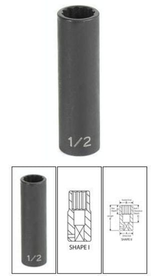 Picture of Grey Pneumatic 3/8" Drive X 19Mm Deep Duo-Socket - 12 Point Part# - 81119Md