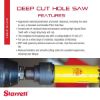 Picture of L.S. Starrett Adch0078 Deep Cut Hole Saw W/ Arbor 7/8 - 22Mm Part# - 895