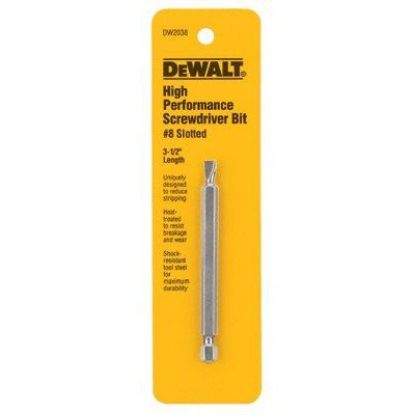 Picture of Dewalt® #8 Slotted 3-1/2" Screwd Part# - Dw2038