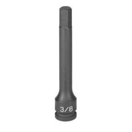 Picture of Grey Pneumatic 3/8" Drive X 5Mm Hex Driver 4" Length Part# - 19054M