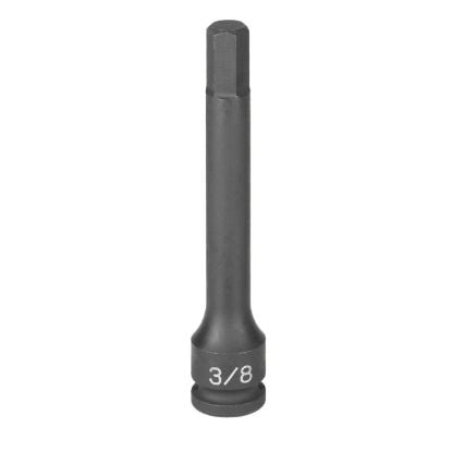 Picture of Grey Pneumatic 3/8" Drive X 11Mm Hex Driver 4" Length Part# - 19114M