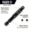 Picture of Klein Tools Flip Impact Socket Adapter  Small  1/4" To 1/4" Part# - 66079