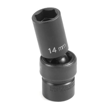 Picture of Grey Pneumatic 3/8" Drive X 14Mm Semi-Deep Universal Part# - 1014Umsd