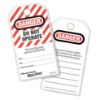 Picture of Master Lock® Do Not Operate Safety Tags W/Gromm.&Ties 12/Bag Part# - 497A