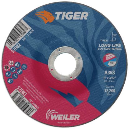 Picture of Weiler® 5 X 3/32 Tiger Ty27 C-Owhl  A60T  7/8 Ah Part# - 57083