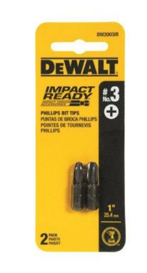 Picture of Dewalt® #3 Phillips Bit Tip Impact Ready Part# - Dw2003Ir