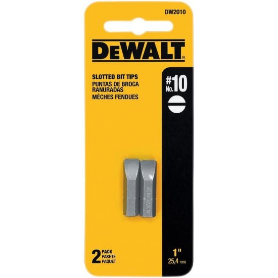 Picture of Dewalt® #10 Slotted Insert Bit Part# - Dw2010