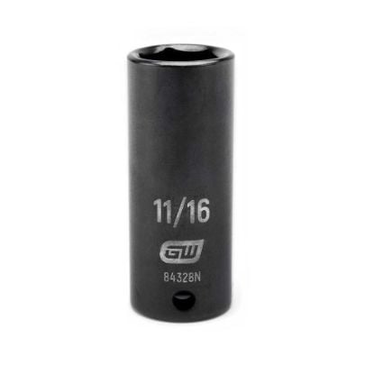 Picture of Gearwrench® 3/8" Drive 6 Point 11/16" Deep Impact Socket Part# - 84328N