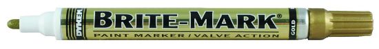 Picture of Dykem Brite-Mark Paint Pen Medium Tip Gold Part# - 84051