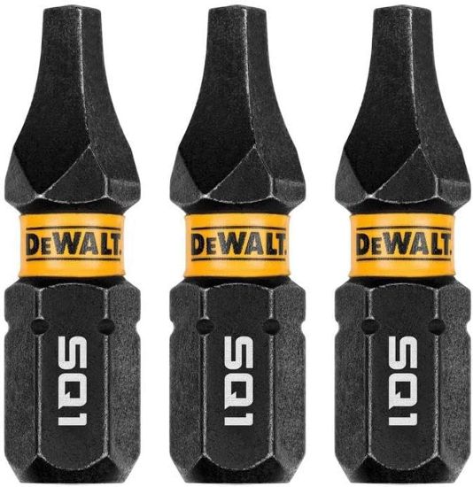 Picture of Dewalt® Dewalt 1In Square #1 Flextorq 3Pk Part# - Dwaf1Sq1Ir3