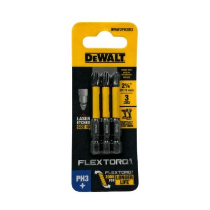 Picture of Dewalt® Dewalt 2.25In Phillips #3 Flextorq 3Pk Part# - Dwaf2Ph3Ir3