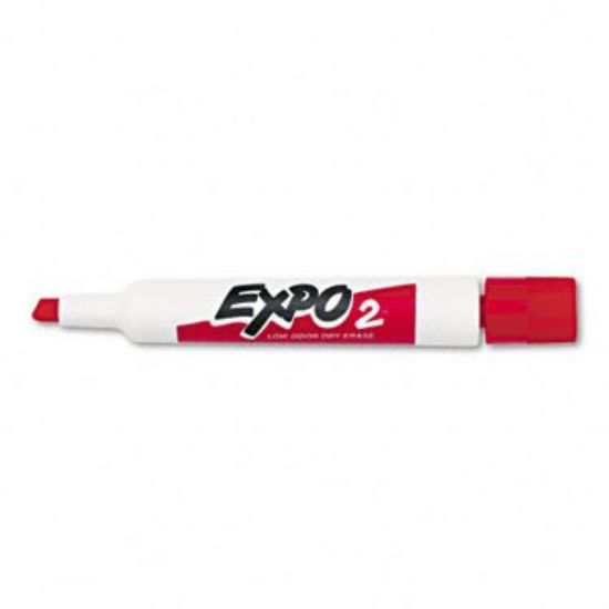 Picture of Expo Expo Low Odor Chisel Marker Red Part# - 80002