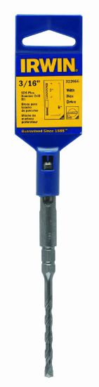 Picture of Irwin® 3/16X4X7 Sds Plus Hex Drill Bit Part# - 322058