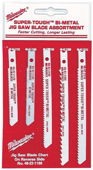 Picture of Milwaukee® Tool Jig Saw Blade Assortment Part# - 49-22-1168