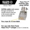 Picture of Klein Tools Pass-Thru Modular Data Plugs  Rj45-Cat6A  Stp Part# - Vdv826-705