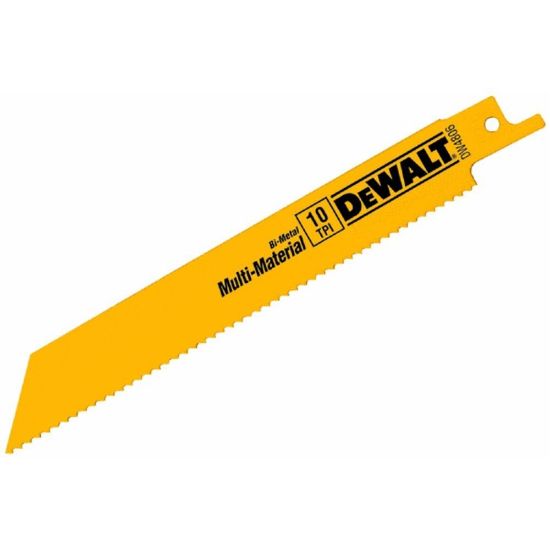 Picture of Dewalt® 6" 10Tpi Straight Back Bimetal Recipro. Saw Blad Part# - Dw4806-2