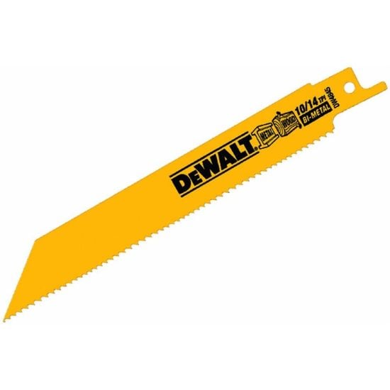 Picture of Dewalt® 6" 10/14Tpi Straight Back Bimetal Recipr. Saw Bl Part# - Dw4845-2