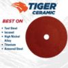 Picture of Weiler® 7" Tiger Ceramic Rfd 36Cgrit  7/8" Arbor Hole Part# - 69865