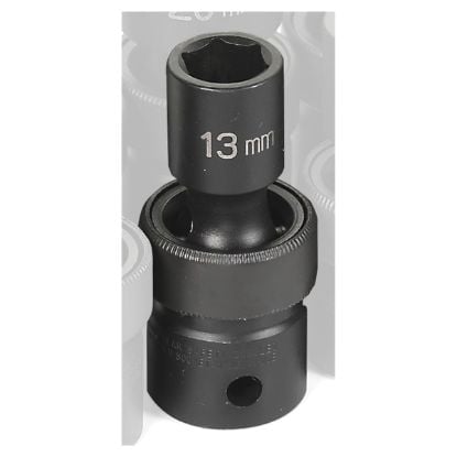 Picture of Grey Pneumatic 1/2" Drive X 13Mm Standard Universal Part# - 2013Um