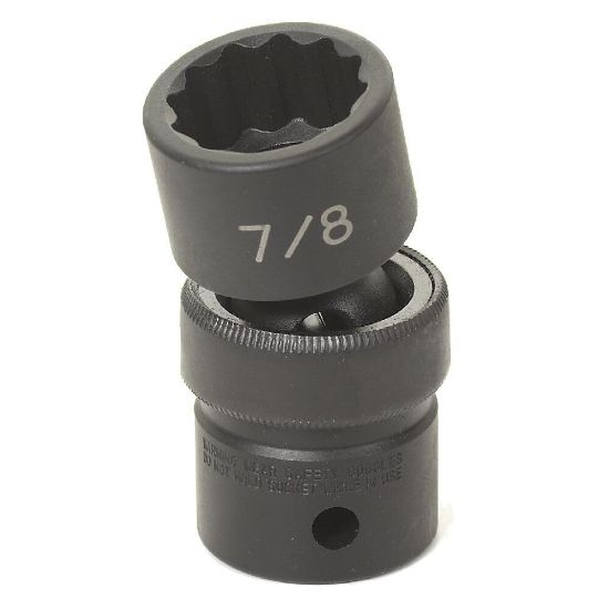 Picture of Grey Pneumatic 1/2" Drive X 1/2" Standard Universal- 12 Point Part# - 2116U