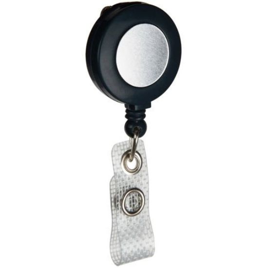 Picture of Brady® Retractable Badge Holder  Black Part# - 95075