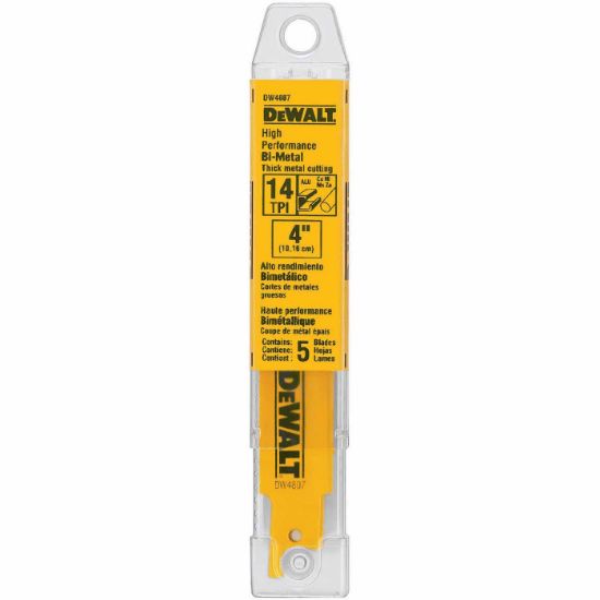 Picture of Dewalt® 4"L 14Tpi Bi-Metal Metal Part# - Dw4807