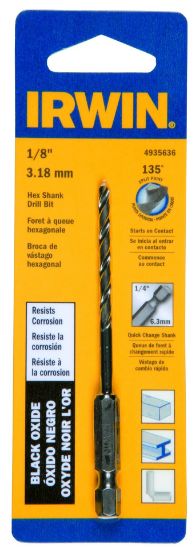 Picture of Irwin® 1/8" Hex Shank Drill Bit Part# - 4935636