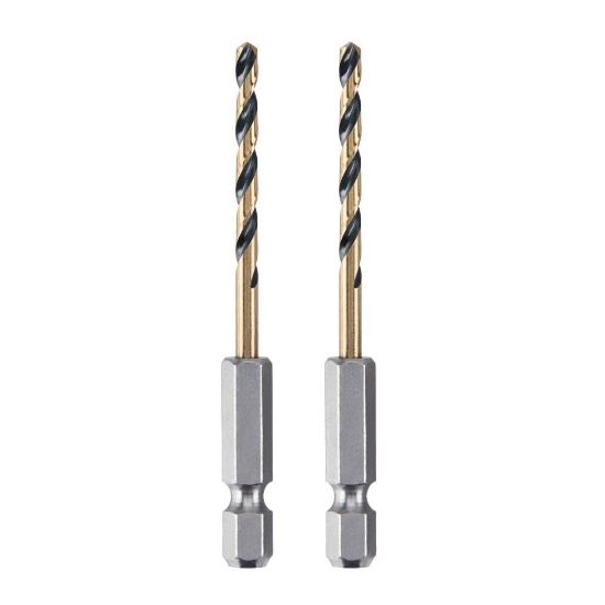 Picture of Dewalt® 1/8" Black And Gold Ir Drill Bit-2Pc Part# - Dwa5008