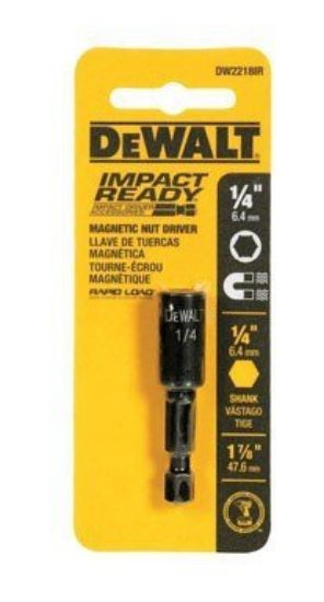 Picture of Dewalt® 1/4X1-7/8 Mag Impact Ready Nut Driver 1- Part# - Dw2218Ir